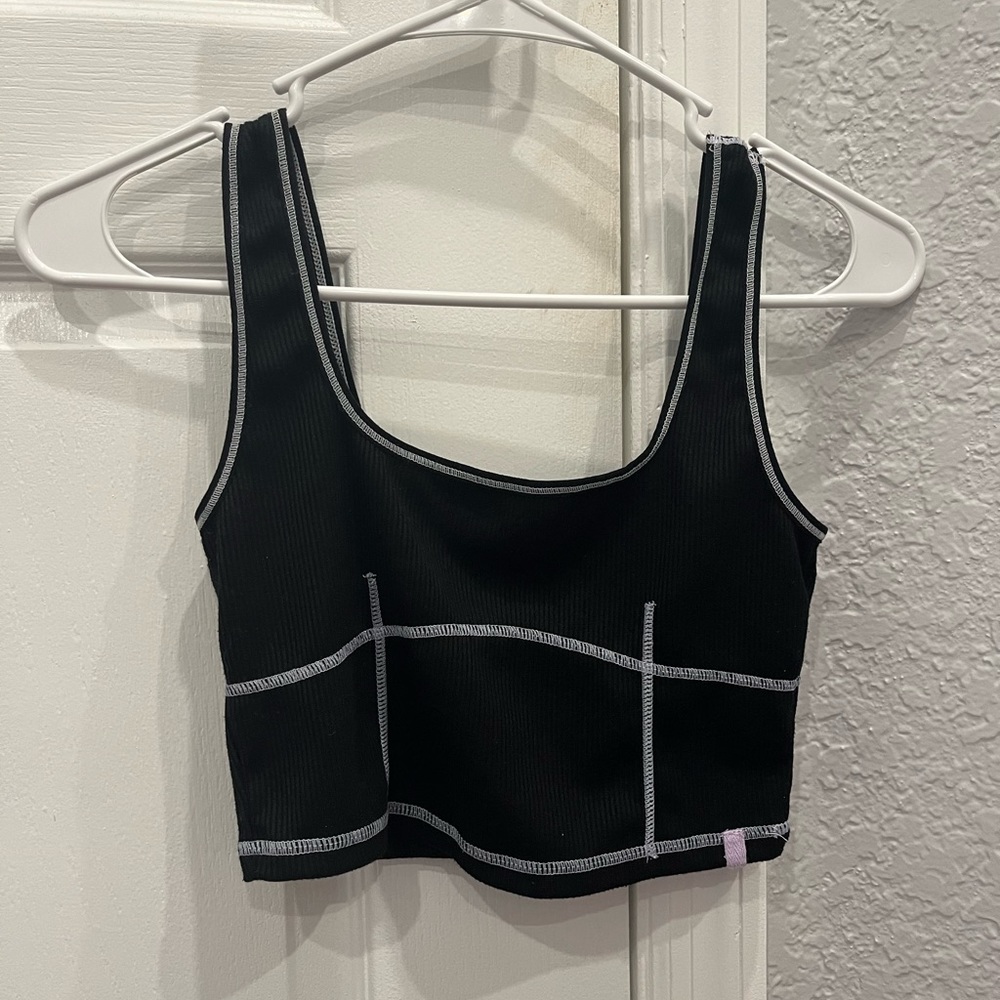 Black crop top